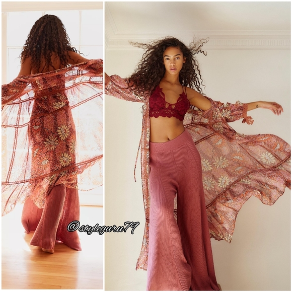 NWT, Free People, Grasslands Kimono - Picture 2 of 5